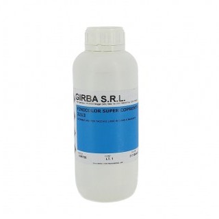 GIRBA-313 Финишное покрытие для каблуков и рантов,FINICOLOR.укрывное,пл.фляга,1000 мл.(коричневый)